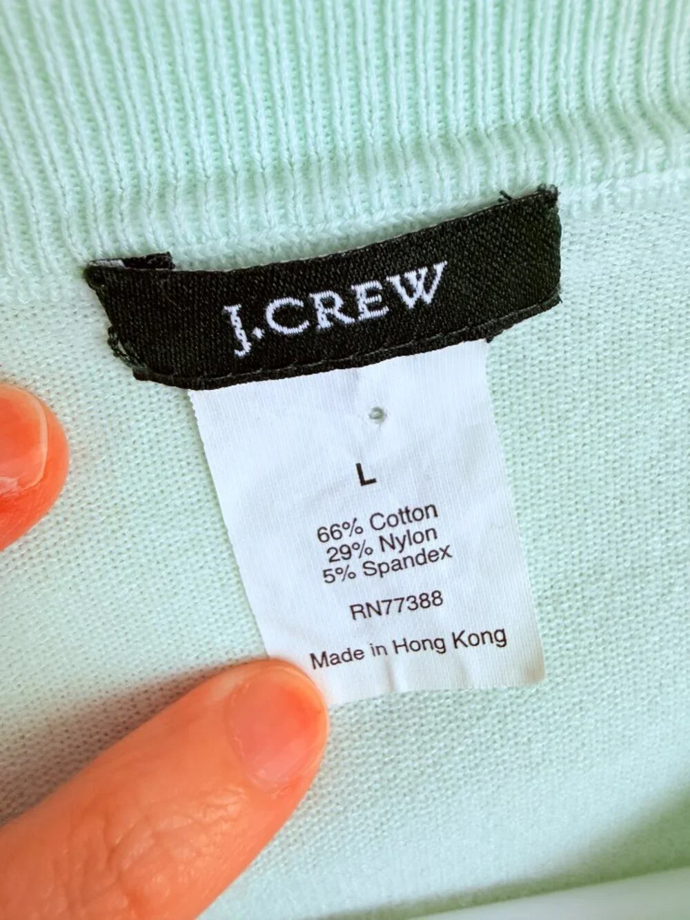 J. Crew Cotton Blend Button Front Cardigan Sweater Size L